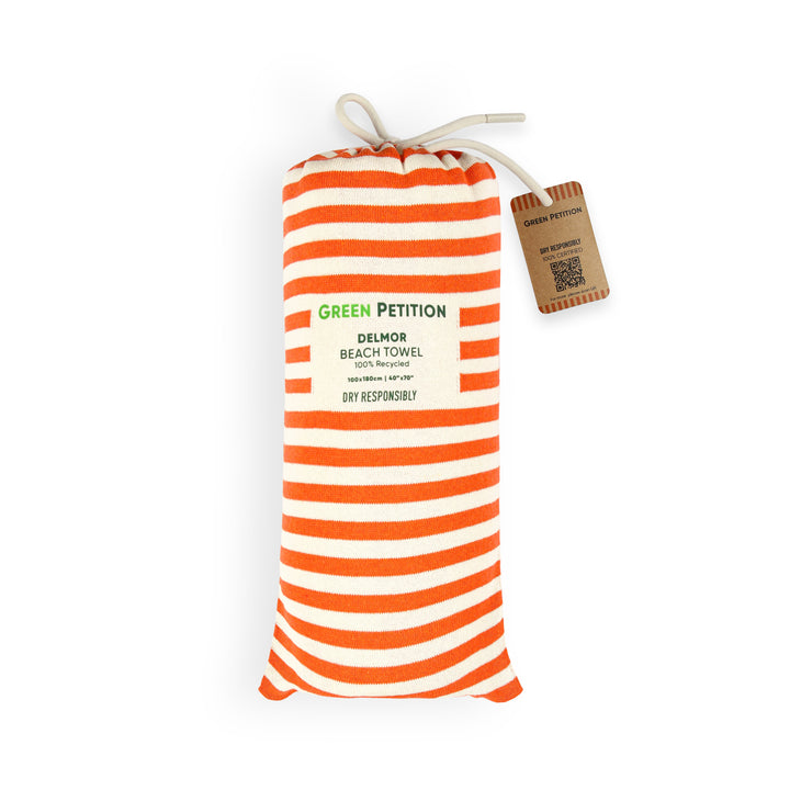Delmor Tangerine Beach Towel