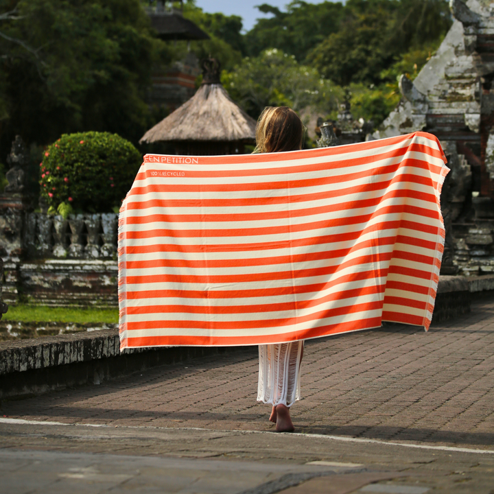 Delmor Tangerine Beach Towel