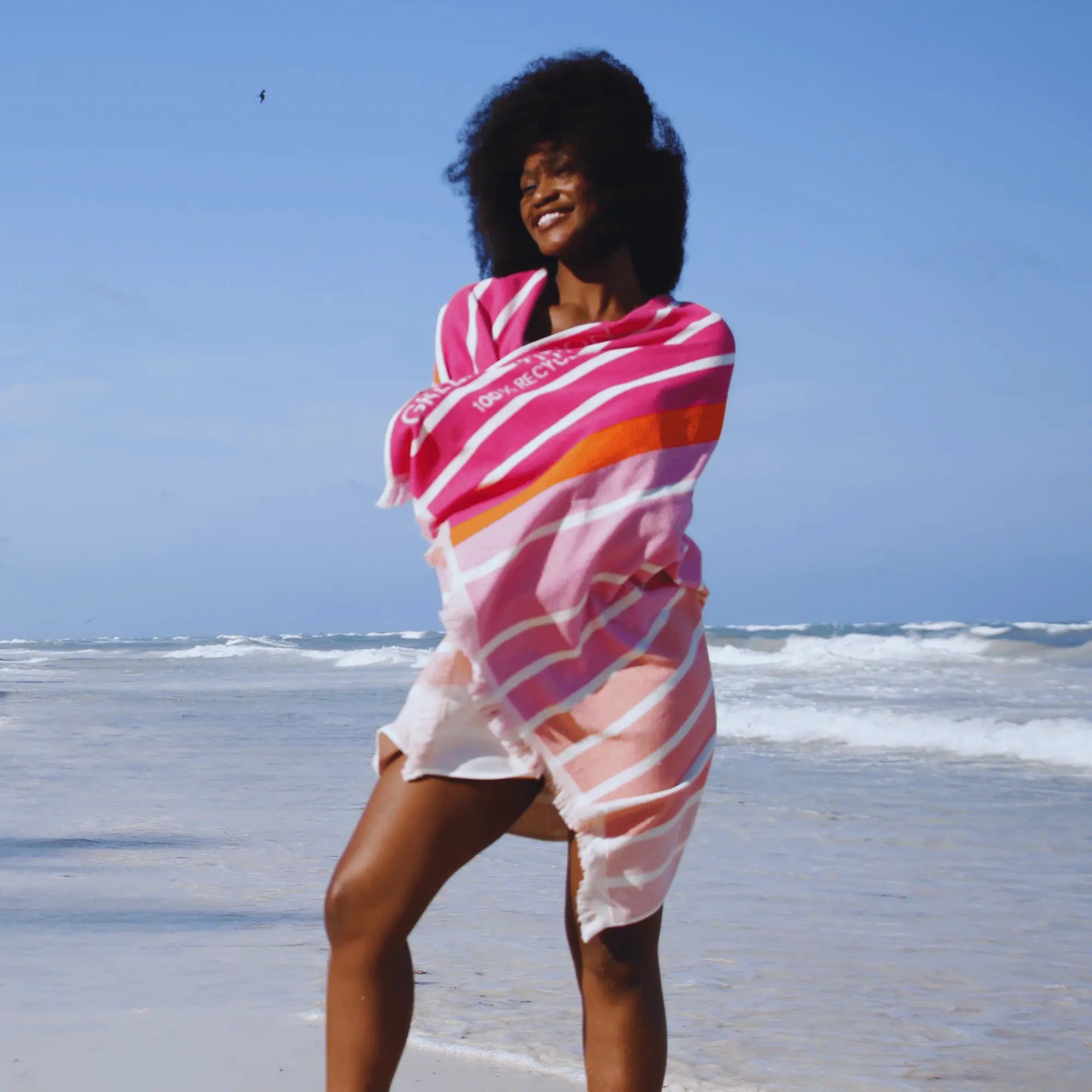 Ocean Coral Candy Eco-Friendly Beach Towel – Green Petition
