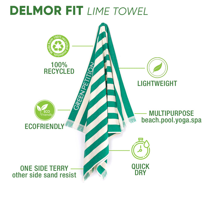 Asciugamano da bagno Delmor FIT color lime