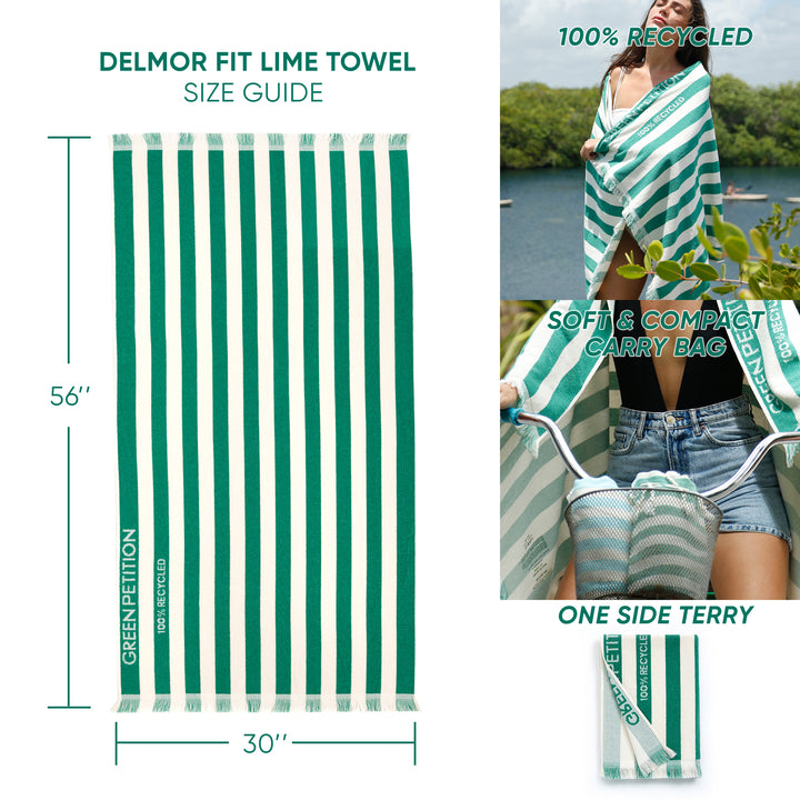 Asciugamano da bagno Delmor FIT color lime