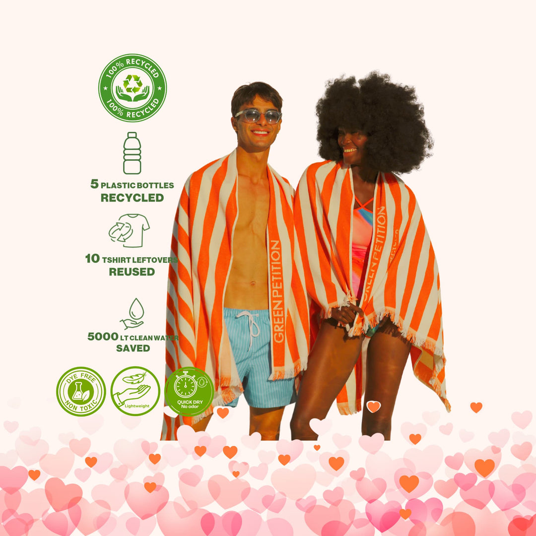 Twin Tides Tangerine Couple Set