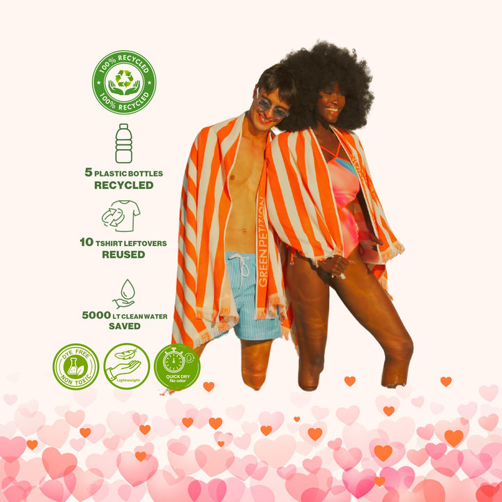 Twin Tides Tangerine Couple Set