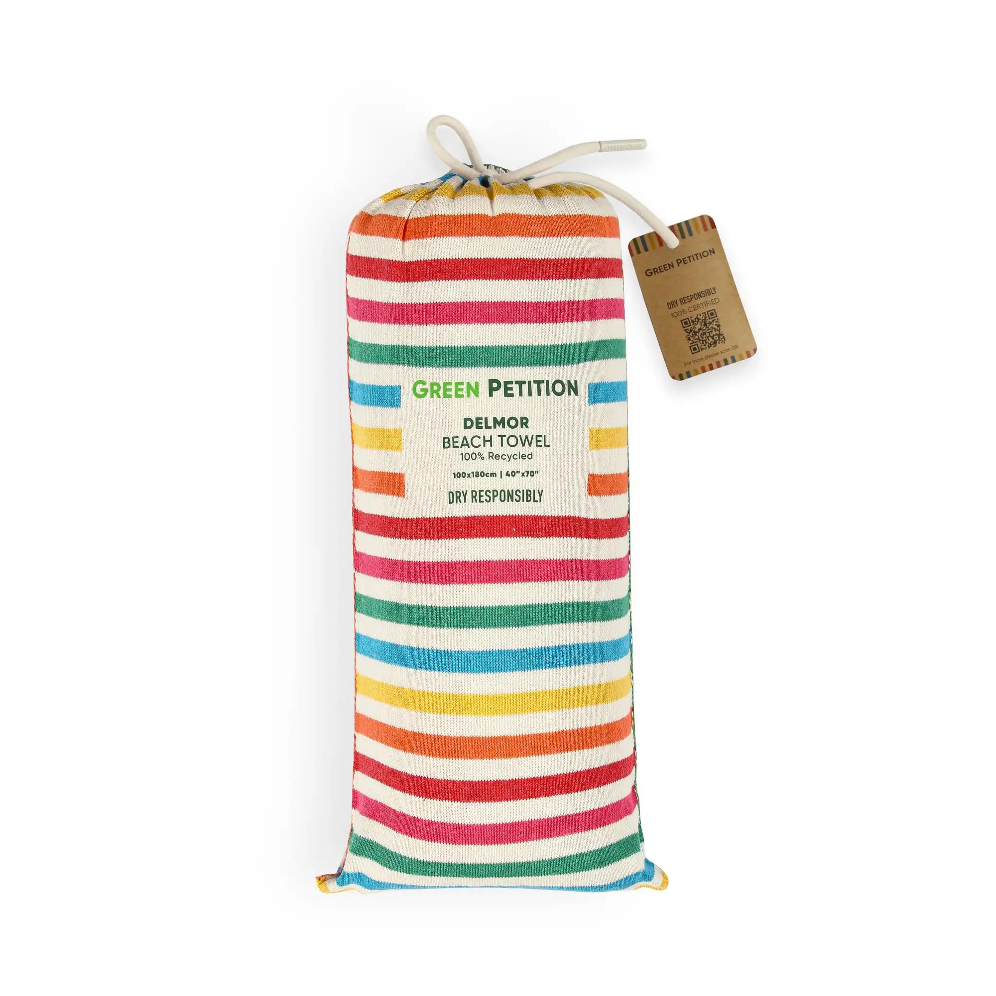 Green Petition Delmor Viva Beach Towel - Thumbnail 5
