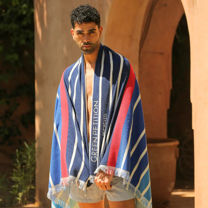 Ocean Reef Flame Beach Towel