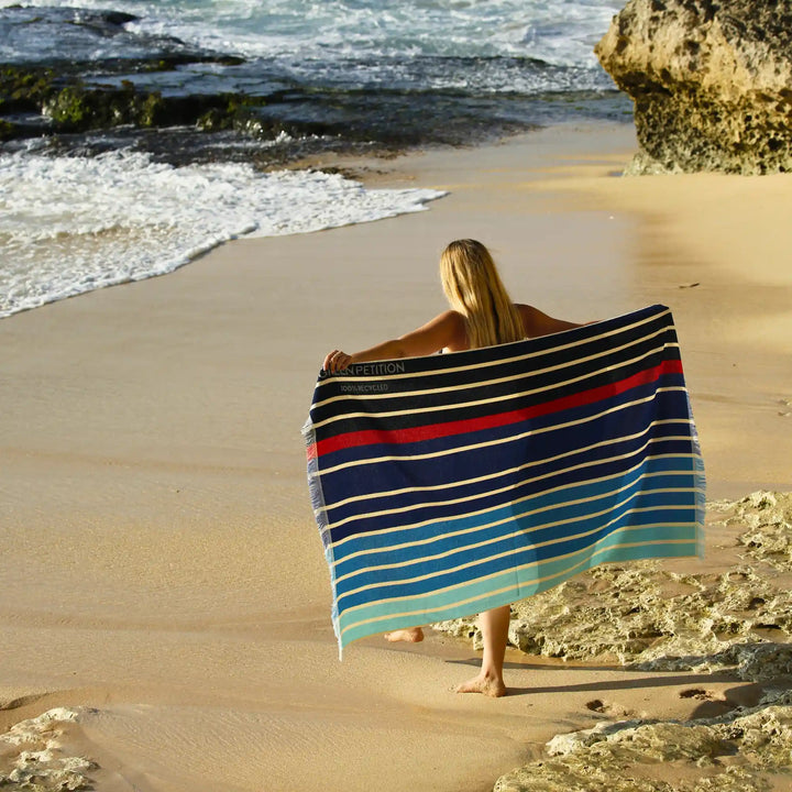 Ocean Reef Flame Beach Towel