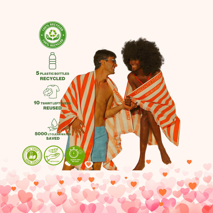 Twin Tides Tangerine Couple Set