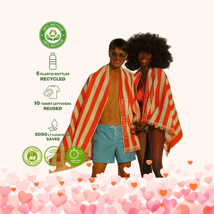 Twin Tides Tangerine Couple Set