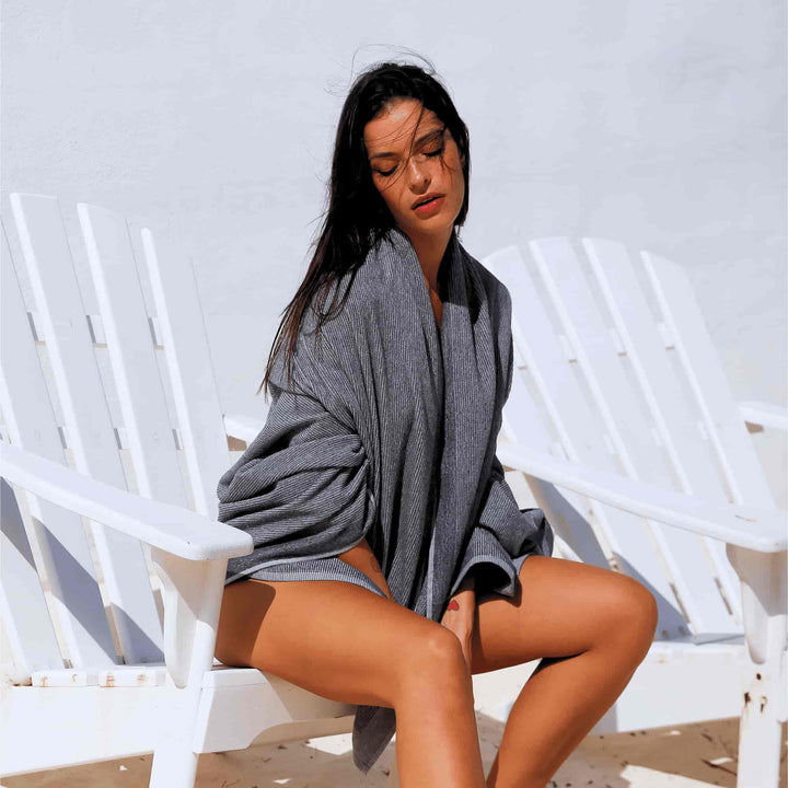 CALM Granit — Plage et serviette recyclées sans colorant