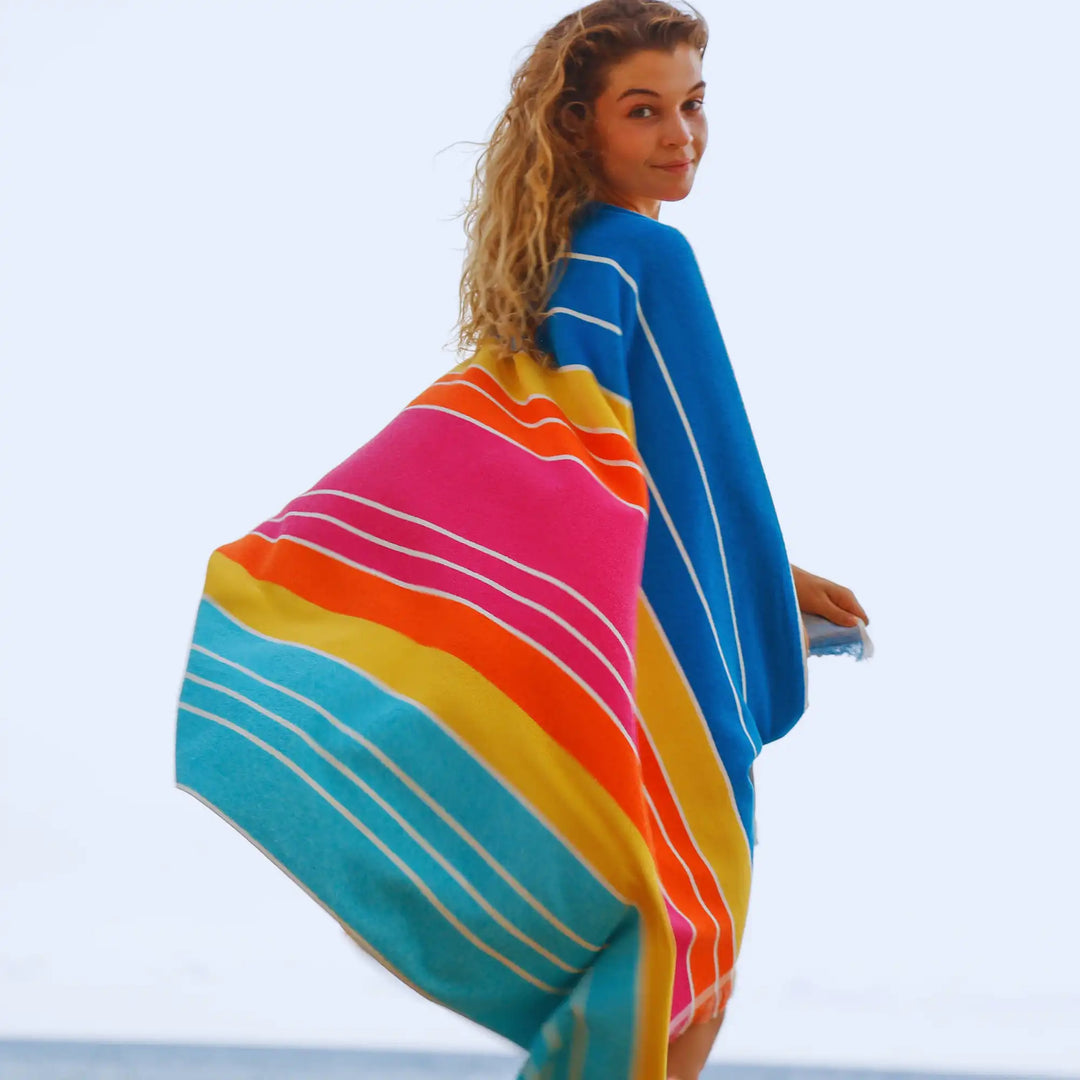 Ocean Lagoon Aqua Beach Towel