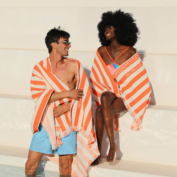 Serviette de plage Delmor mandarine