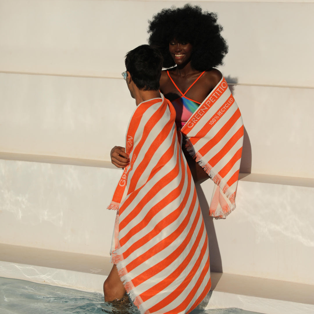 Serviette de plage Delmor mandarine