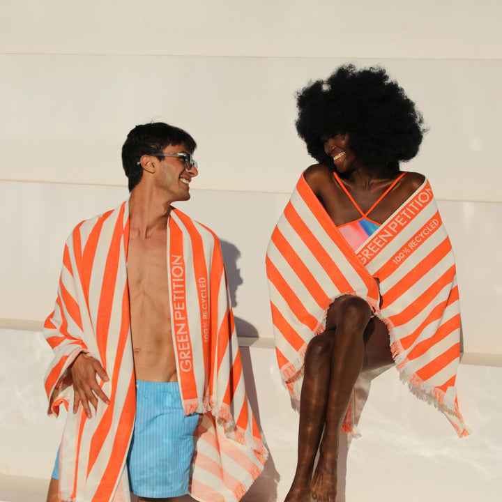 Serviette de plage Delmor mandarine