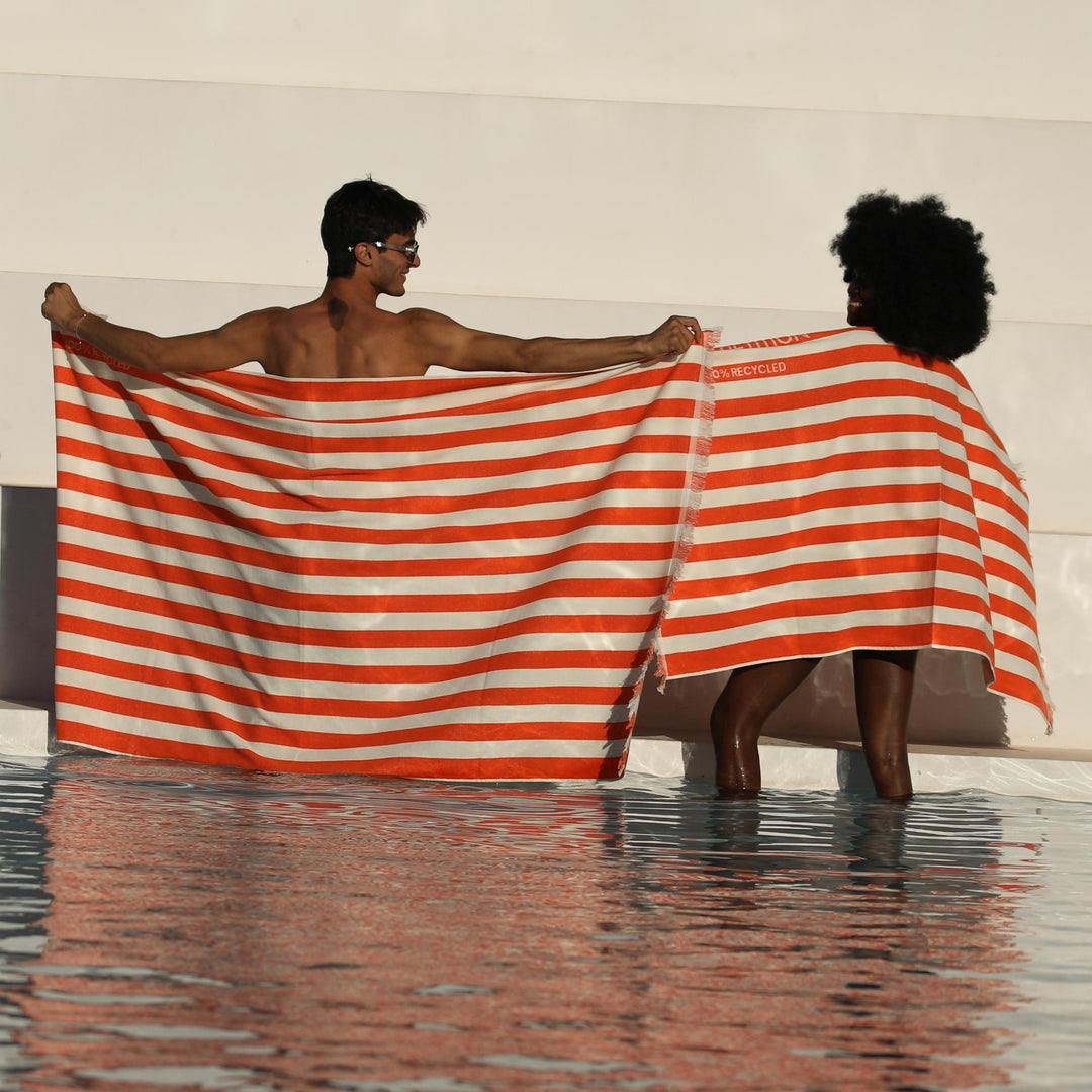 Serviette de plage Delmor mandarine