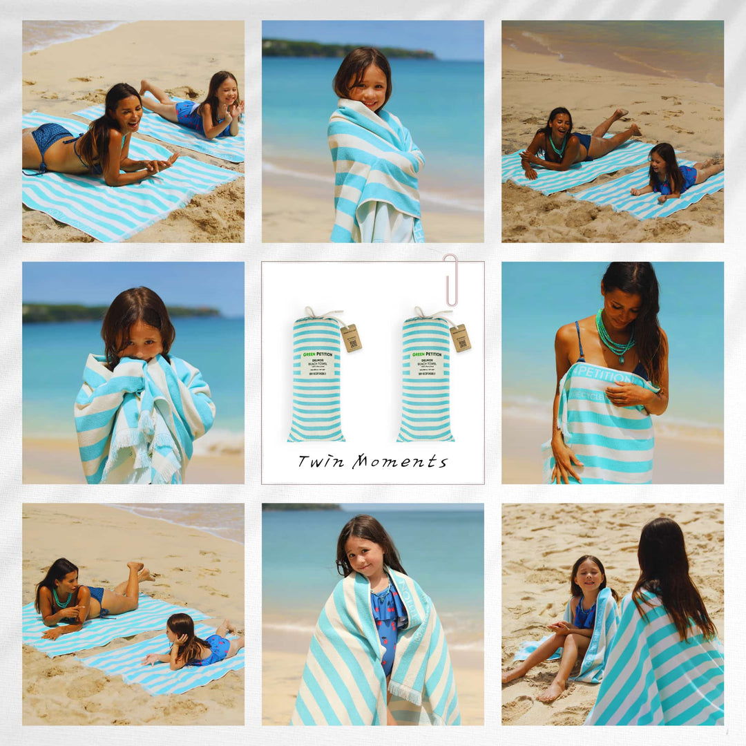 Twin Tides Tangerine Havlu Seti