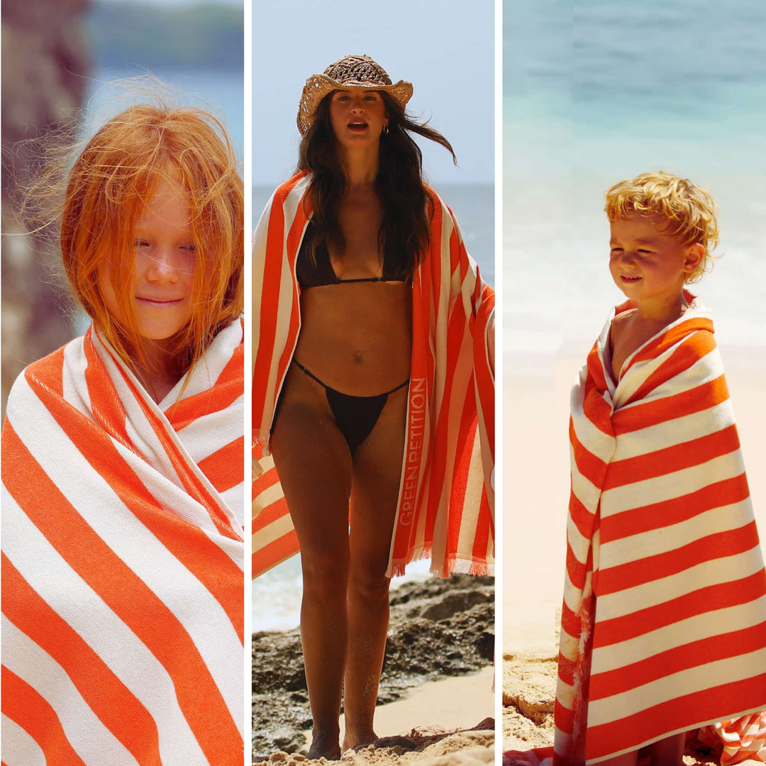 Twin Tides Tangerine Havlu Seti