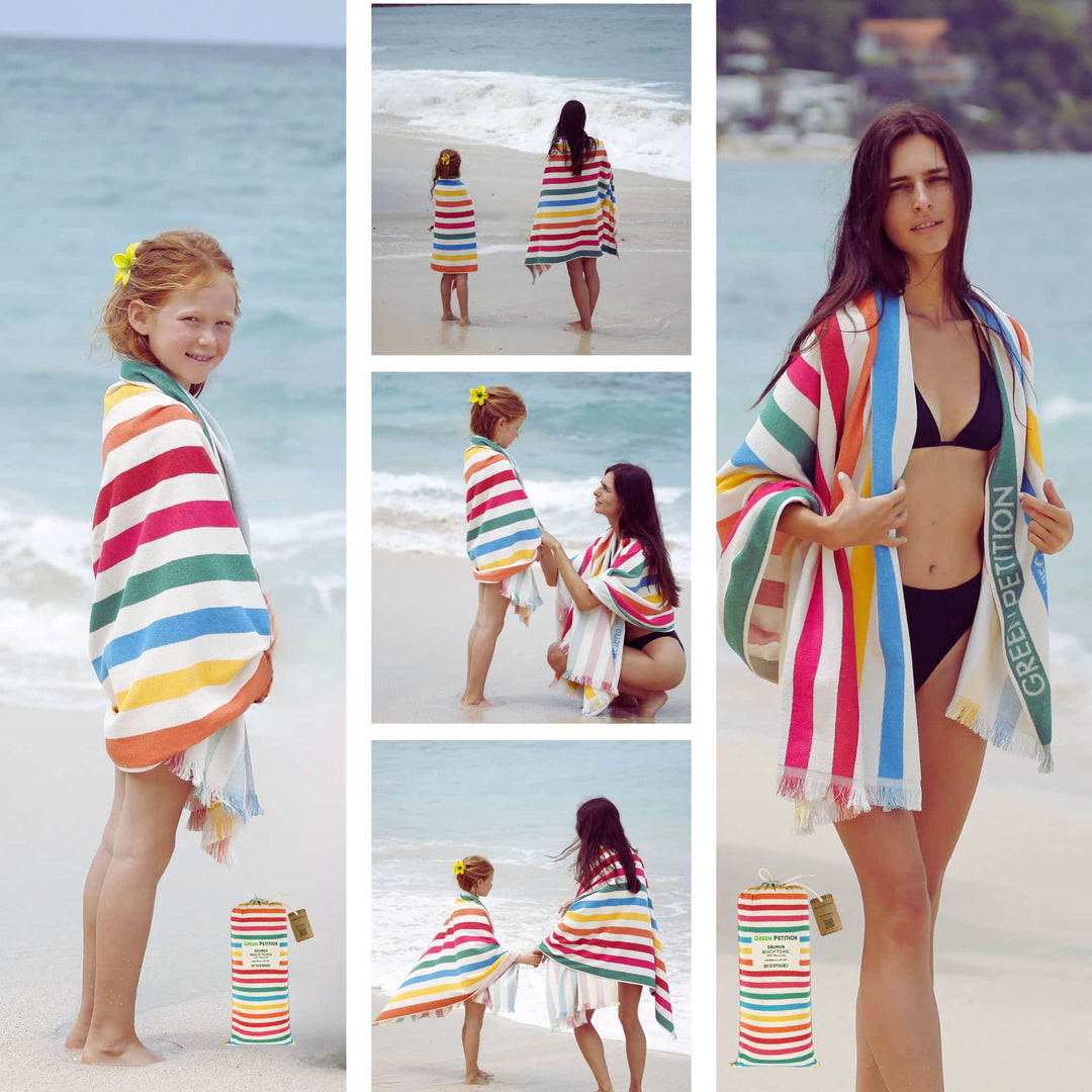 Twin Tides Tangerine Havlu Seti