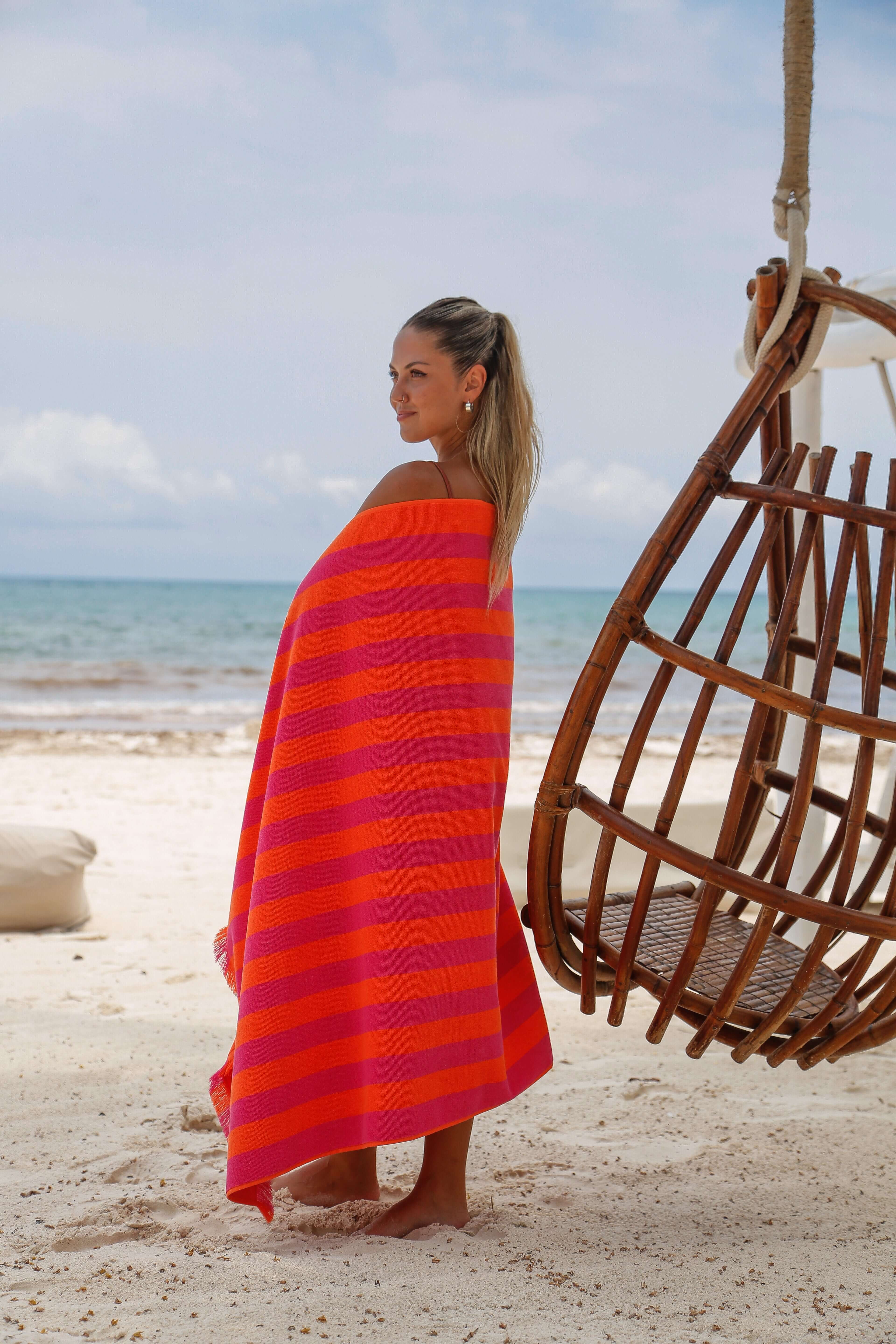 Maris Ruby Beach Towel - Sustainable Style – Green Petition